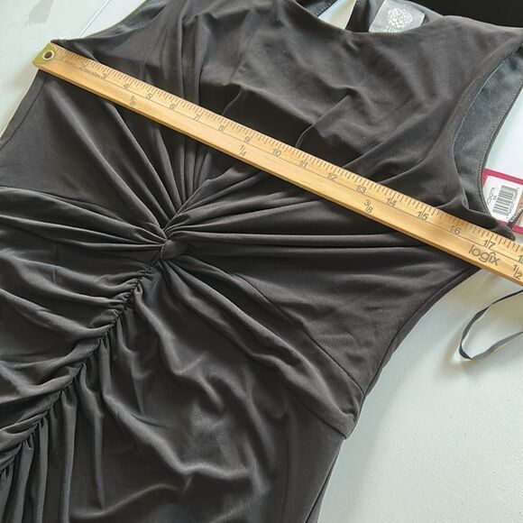 Vince Camuto Women's Ruched Bodycon Dress Black Size 12 - Picture 7 of 9